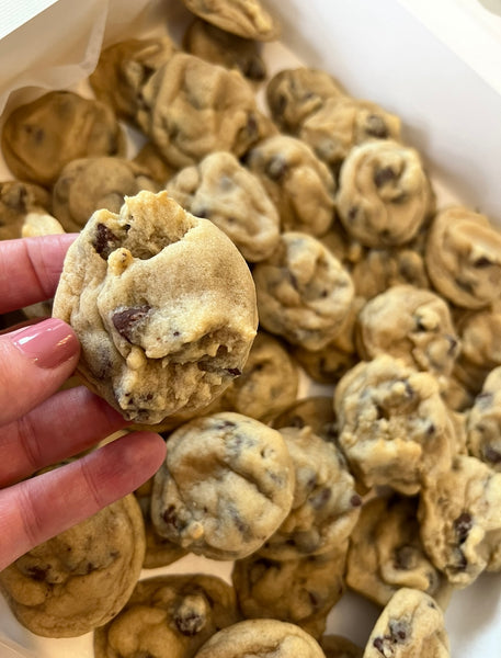 Mini Chocolate Chip Cookies $27 (25 mini cookies)