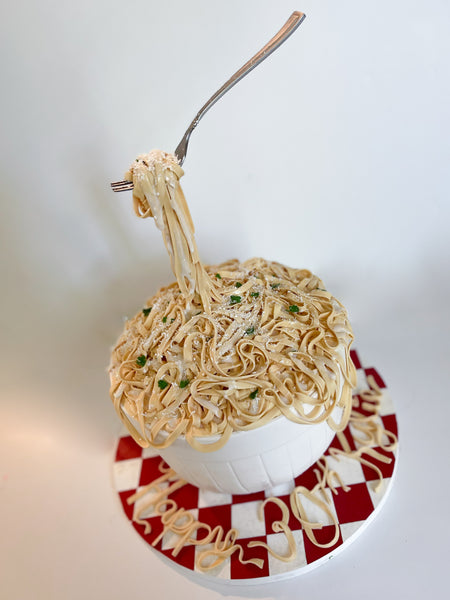 Fettuccini Alfredo Cake