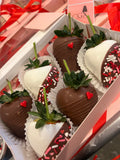 Box of 6 Long Stem Chocolate Covered Strawberries $30