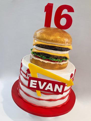 Double Double Burger Cake