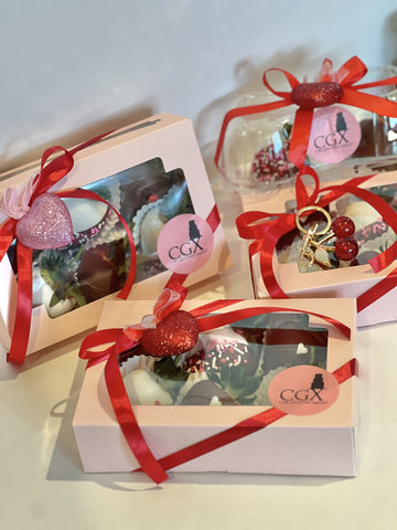 Box of 6 Long Stem Chocolate Covered Strawberries $30